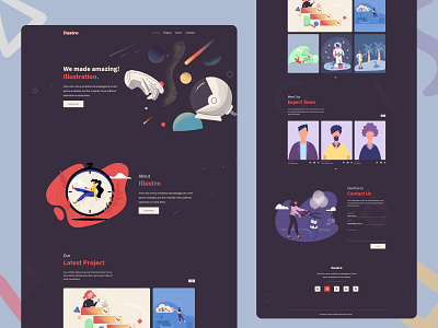 ilustro-Design Agency Website Template Design