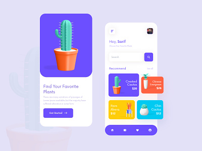 Plants Online Shop App Concept