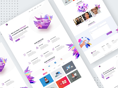 InfinityUI - Design Agency Website Template Design