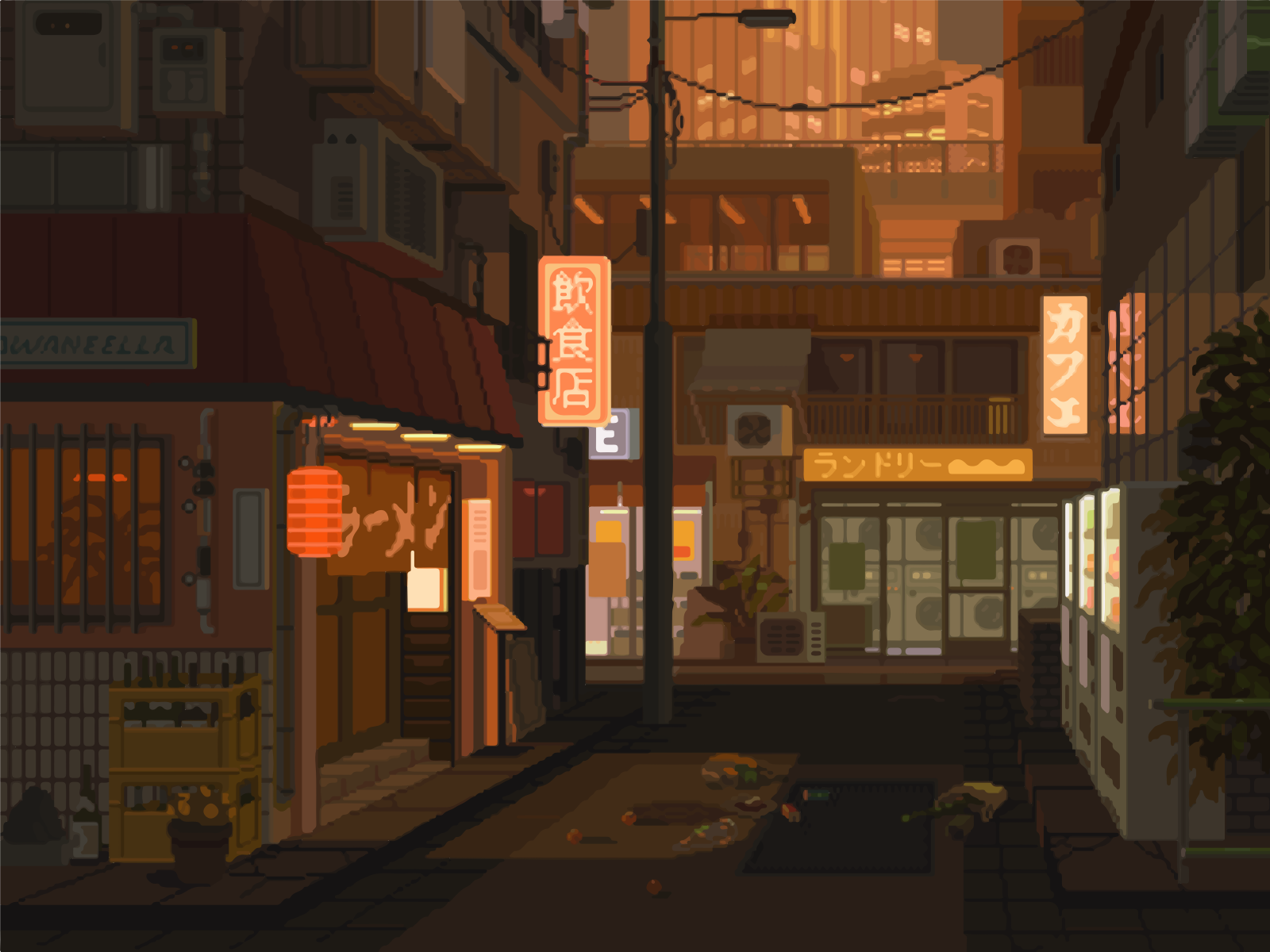 Japanese alley by C-J on Dribbble