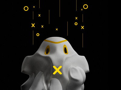 Silent Ghost abstract c4d chennai cinema4d everydays ghost india rendermachine silent yellow