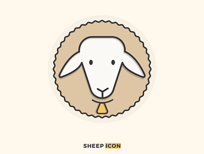 Sheep Icon branding flat icon iconography icons illustration logo logo branding logos graphics logodesign logos outline icon outline icons ui ux uidesign uiux vector web