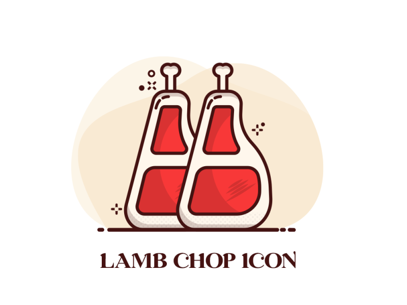 Lamb chop icon by AiHam OThman on Dribbble