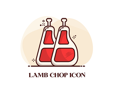 Lamb chop icon