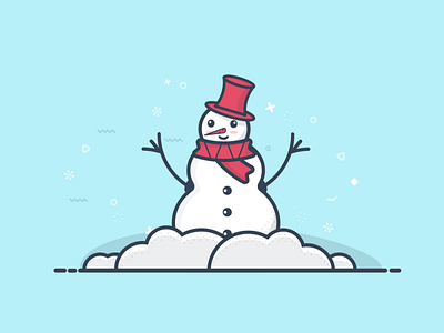 Snowman Vector character design