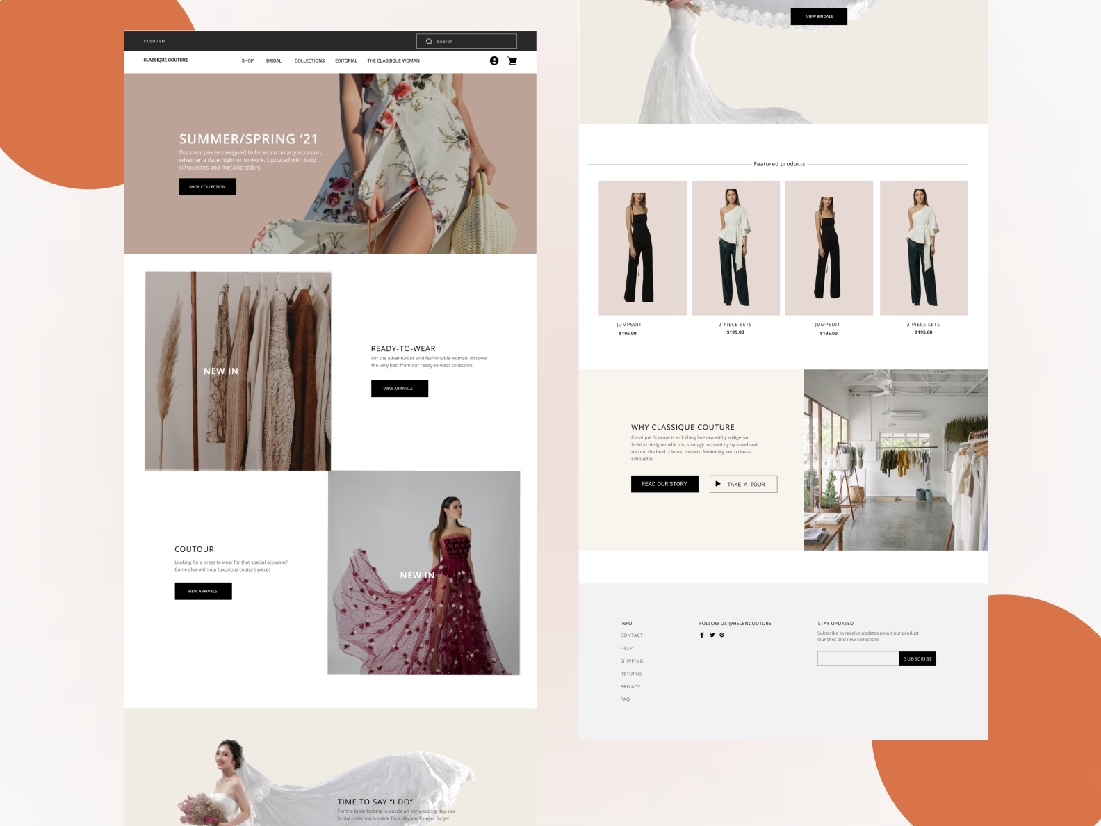 Fashion site design by Pascal Chukwuma on Dribbble