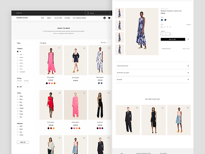 Fashion Ecommerce | Product Listing checkout dailyui design ecommerce fashion filter product listing select item ui ux web webapp
