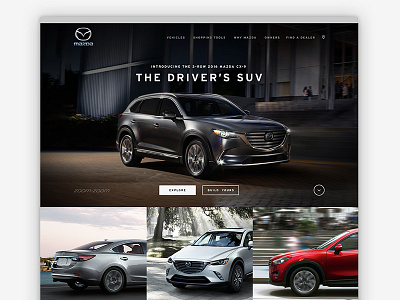 Mazda Redesign auto design branding design mazda redesign web design