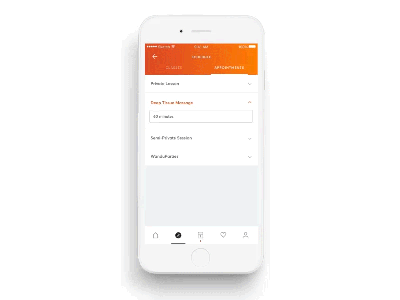 Mindbody App Appointment Booking app animation app booking flow app design booking flow interaction design mindbody app ui design ux app design ux design