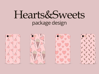 Hearts&Sweets package design