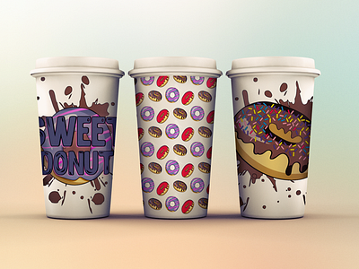 Sweet donut Cups