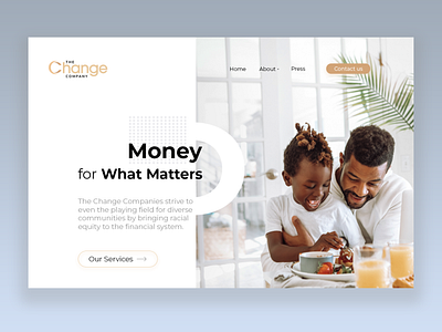 Finance company - Landing Page