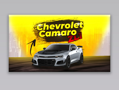 YouTube Thumbnail - Chevrolet Camaro design preview thumbnails youtube channel