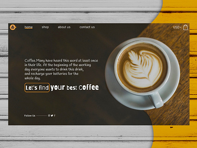Coffee shop branding coffee coffeeshop concept design designer ui ui design uiux ux uxui web web design web designer webdesign website website builder website concept website design websites