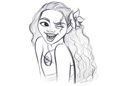 М О А Н А! 💙🌊✨ sketch moana conceptart