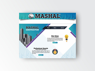 Mashal Construction Website creative template web website