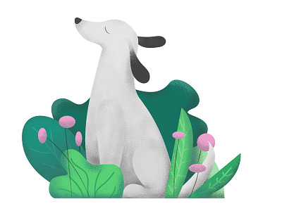 Dog Chill animal chill dog illustration joy nature