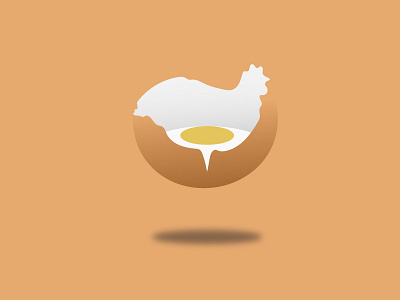 Chicken egg animal art animals chicken design digital illustration levitating vector
