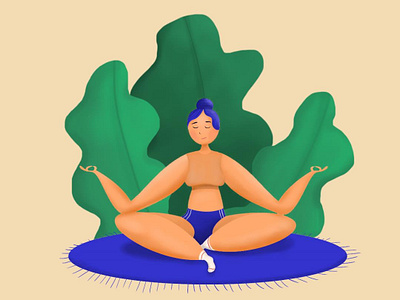 zen art artwork chill digital illustration meditation