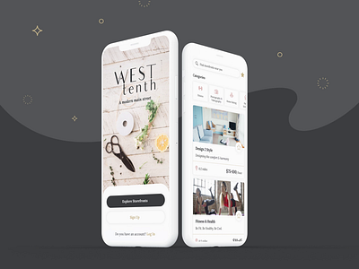 West Tenth - iOS App animations app branding buyer community creative design ideation ios minimalist modern online services storefront ui ux women
