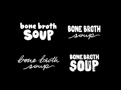 Handwritten Type for Parks & Nash Soups