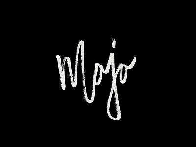 Mojo design hand drawn hand drawn type hand lettering mojo script type typography