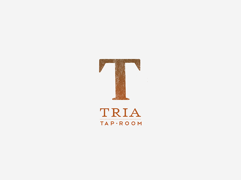 Julie Eckert Projects Tria Taproom Brand Identity Dribbble