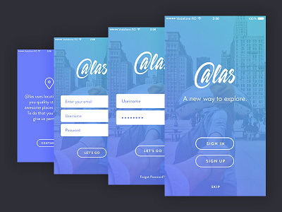 Atlas Onboarding Mobile Design