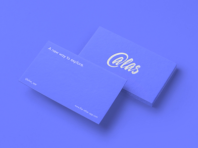Atlas Business Card Design app brand branding business cards design explore identity print printed purple