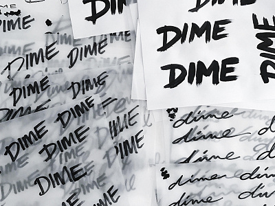 Dime Nails Logo Design