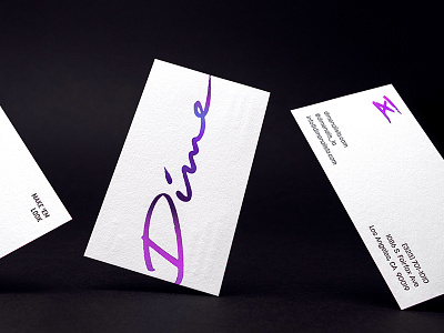 Dime Nails Business Cards