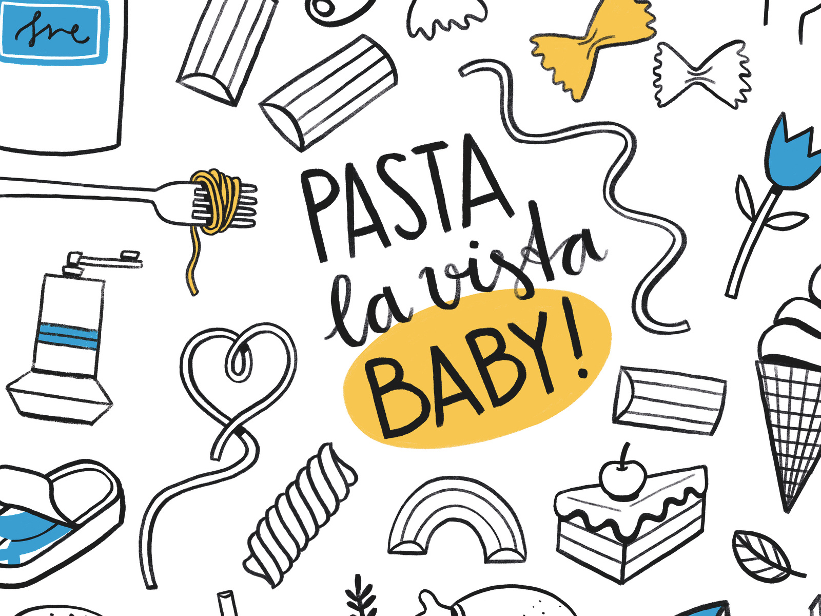 Pasta La Vista by Jillipp on Dribbble