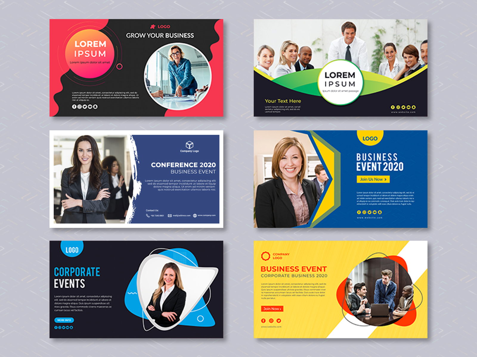 Download Abstract Business Banner Template Free Psd Templates By Arif Islam On Dribbble PSD Mockup Templates