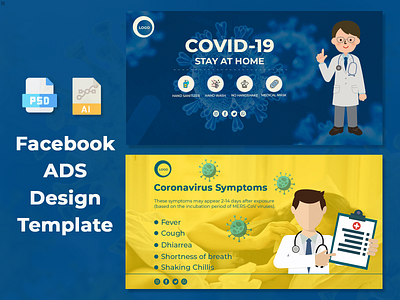 Covid-19 Social Media Banner Template