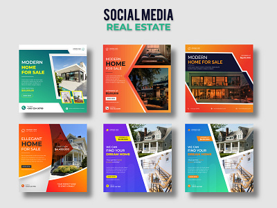 Real Estate Social Media Banner Template