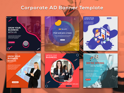 Corporate social media banner Template