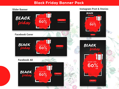Black Friday Sale Banner Pack Template