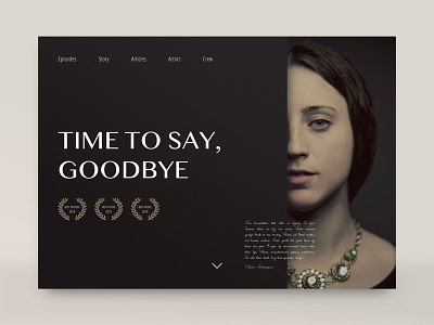 Time to say - goodbye landingpage