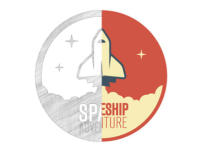Spaceship Adventure Logo logo process rocket space spaceship vector