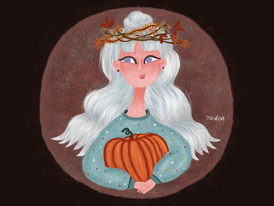 Autumn girl portrait