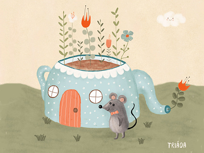 mouse teapot house