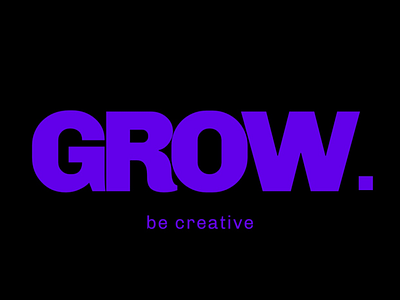Logo for “GROW” company