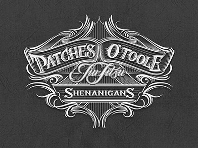 Patches O Toole calligraphy classic hand lettering letters logo logotype retro typography vector vintage