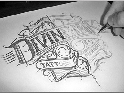 Divineink Logo Sketch