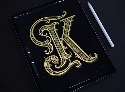 K branding calligraphy hand lettering handlettering lettering logo logotype type typography vintage