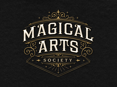 Magical Arts Society branding calligraphy custom lettering hand lettering lettering logo logotype type typography vintage