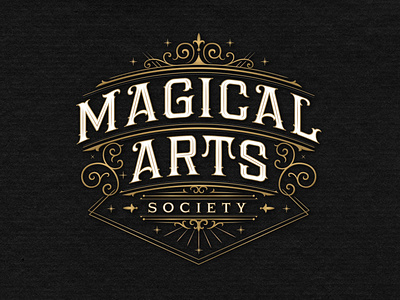 Magical Arts Society branding calligraphy custom lettering hand lettering lettering logo logotype type typography vintage