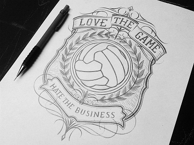 Love The Game art calligraphy clothing design fine graphic hand drawn lettering retro tshirt typography vintage