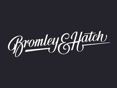 Bromley Hatch Logo apparel branding calligraphy drawing hand lettering identity lettering logo logotype sketch type typography