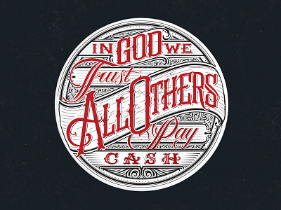 In God We Trust apparel branding calligraphy drawing hand lettering identity lettering logo logotype sketch type typography